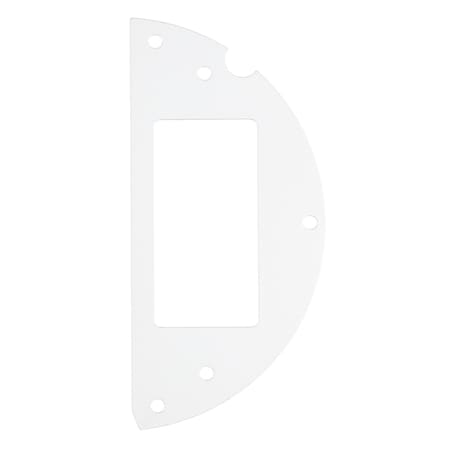 Hubbell Wiring Device-Kellems Recessed 6" Series, Sub Plate, 50% Right Side, (1) Style Line Decorator Opening S1R6SPK